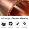 GOORY Copper Flashing 28 Gauge - 6in x 5ft 0.013"(0.32mm)