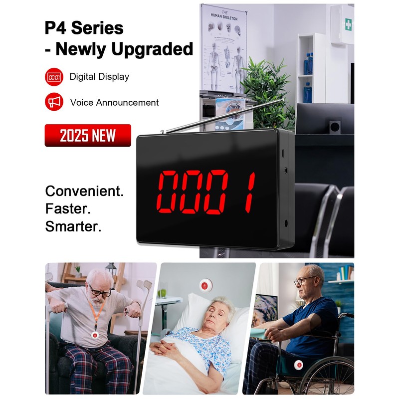 CallToU Wireless Calling System Caregiver Call Button Patient Call Bell