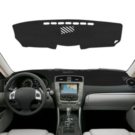 Lantiverse Leather Dash Cover Accessories for Lexus IS250 2006 2007 2008 2009 2010 2011, Dash Mat Dashboard Cover and Interior Dash Covers