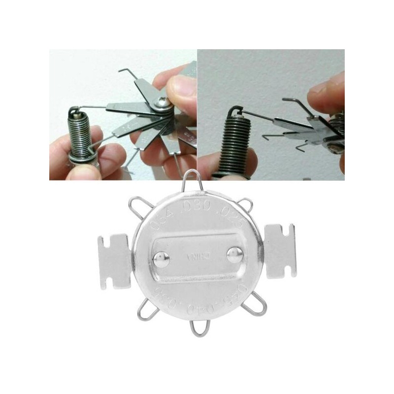 점화 플러그 간격 공구 조절기 게이지 미터법/인치 Spark Plug Gap