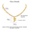 FOCALOOK Clavicle Chain Women's Men's Necklace Letter A to Z