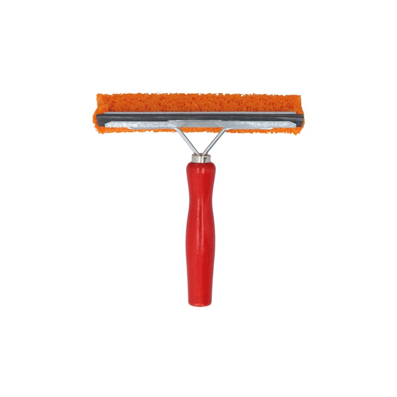 Carpoint 1729910 Scheibenreiniger Red 145mm breit kurzer Holzgriff