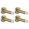 JQK Door Stopper Gold, 304 Stainless Steel Thicken 1mm Sound