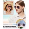 MARE AZZURO Reading Sunglasses 2.50 Women Stylish Outdoor Large Sun