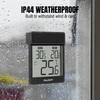 Raddy WT-1 Outdoor Window Thermometer, IP44 Waterproof Indoor Outdoor Temperature