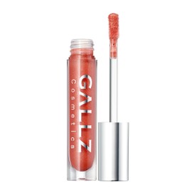 GALLZ(ギャルズ) Flash-Friendly Gloss 02 RIN ROSE 2.8g Lip Gloss with Glitter Rose Moisturizing Super Shine Sheer Vivid Color