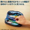 Kokuyo Pen Case, Large Capacity, Easy to Open and Access,