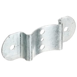 Alberts 202859 Fence Bolt Fitting | Hot-Dip Galvanised | for Posts and Semi-Circular Fence Bolts Diameter 80 mm | 40 x 121 mm