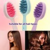 Cepillo de Silicona de Doble Cara para Cabello Húmedo Y