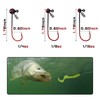 Shakyhead Jig Hooks Fishing Lures -15Pcs Jump Football Jig Head