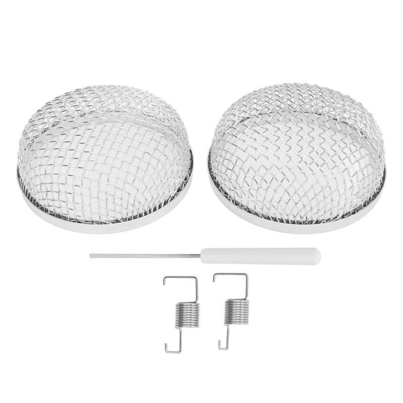 2Pcs RV Furnace Vent 2.8in Round Stainless Steel Flying Bug