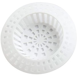 fiXte Plastic Sink Strainer - White Pack of 2. Small 60mm Diameter