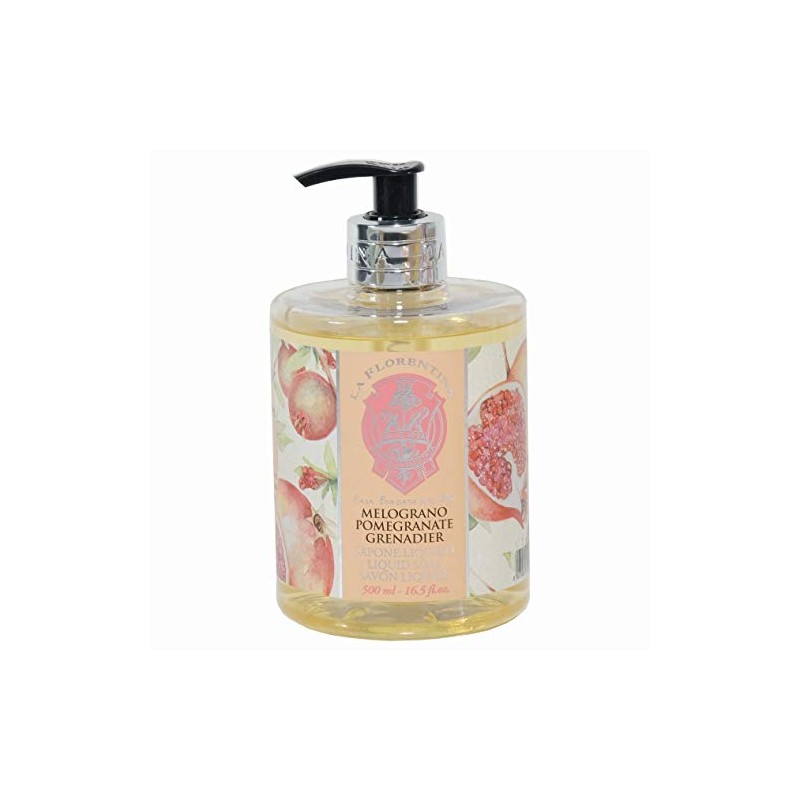 LA FLORENTINA La Florentina Liquid Soap, Pomegranate, Body Soap, Beige,