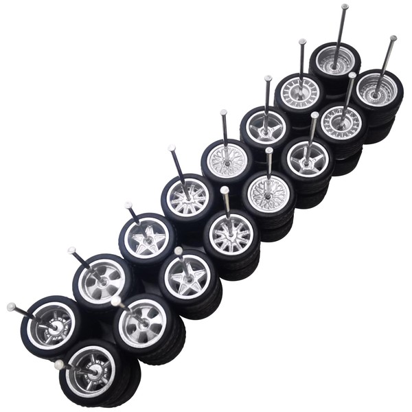 8 Set 1/64 Scale Wheels, 1 64 Wheels and Tires