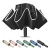 Fogkey Compact Travel Umbrella, Portable Reverse Folding Car Umbrella, Large