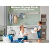 SKIKEN Wall Mounted Laundry Drying Rack - Pull-Out Drying Rack