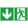 Size 4044589129680 – Rettungsz. 300 x 150 mm Aluminium. Exit