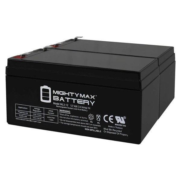 Mighty Max Battery 12V 3AH SLA Replacement Battery for Power Core 100541-2 Pack