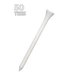 PRIDE GOLF TEE unisex adult 50 Count Bag Golf Tees, White, 2.125 US