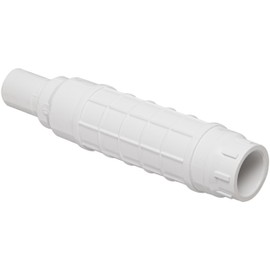 Spears S118 Series PVC Pipe Fitting, Repair Coupling with EPDM O-ring, White, 3/4" Spigot x 3/4" Socket