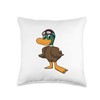 Duck Swimming Swimming goggles Summer Throw Pillow