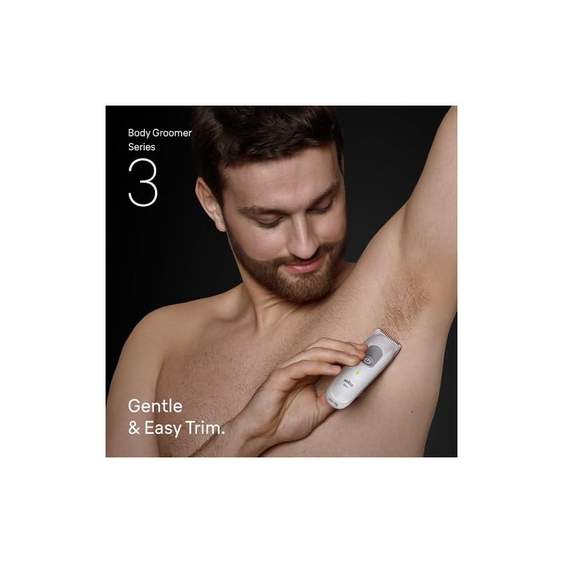 Braun Series 3 Body Trimmer, +3 Care Tools with SkinGuard