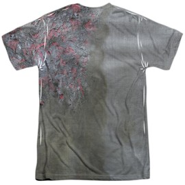 Popfunk Dark Knight Two Face Costume Unisex Adult Sublimated T Shirt (Front/Back), Large Multicolor