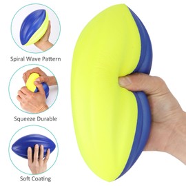 Juego de 3 Bolas Suaves de Espuma en Espiral de fútbol de 21,6 cm, para niños, práctica de Entrenamiento Deportivo en Interiores y Exteriores