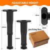 Adjustable Height Bed Legs Heavy Duty - 13.5-22 CM Frame