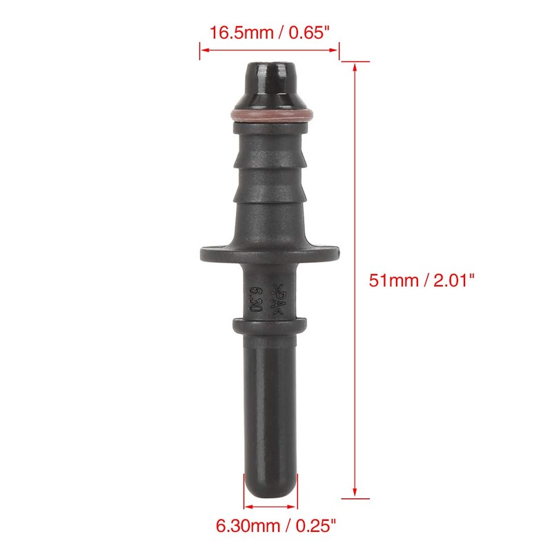 X AUTOHAUX Pack of 5 6.30 mm ID6 Car Fuel