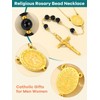 Supcare Prayer Beads for Men Women Rosary Catholic Necklace with