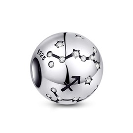 NINGAN Sagittarius Zodiac Sign Birthday Charms - 925 Sterling Silver Charms Fits Women's Charm Bracelet & Necklace - Birthday Gifts for & Friends