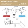 Wall Mount Bathroom Faucet Matte Black,Solid Brass Wall Mounted Sink