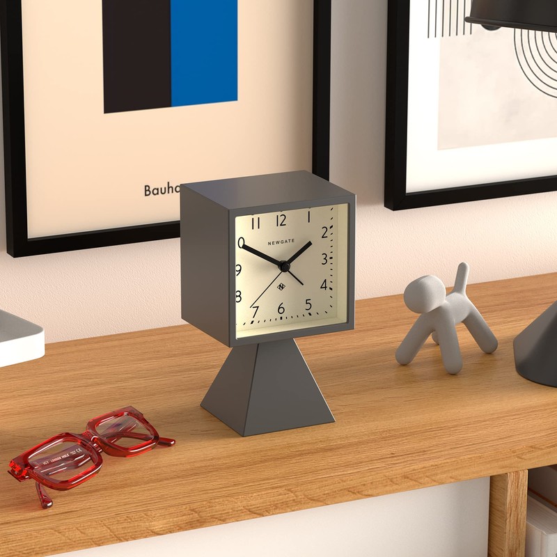 Newgate Brian Alarm Clock Blizzard Grey