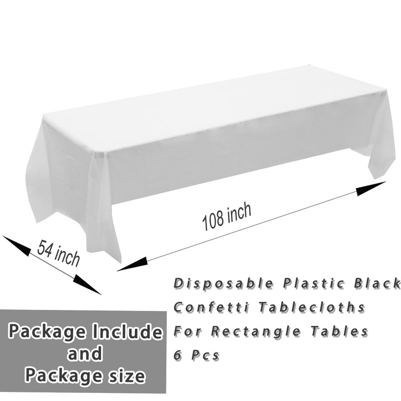 ZeriTlolen 6 Packs White Table Cloth Party | 54x108 inch