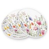 Kigai Wildflowers Coaster, Drinks Round Absorbent Stone Set with Ceramic