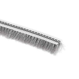 uxcell Brush Weather Stripping, Card-Slot Seal Strip Pile Weatherstrip Door Sweep Brush for Door Window, 5M/16.4Ft Length, 5x6mm/WxH