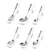 Abcsea 6 Piece Kitchen Utensils Set, Cooking Spoon, Stainless Steel