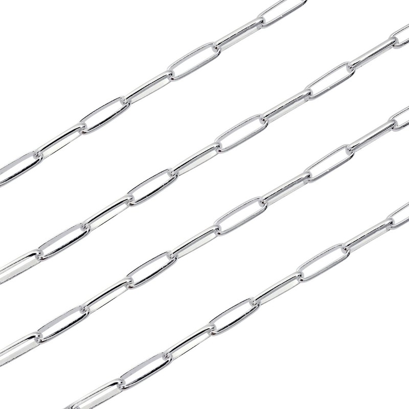 Sears snj125-45 Navajo Chain Necklace, Silver, 925, Width 0.14 inches
