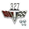 Classic Headquarters Chevy 327 V-Flag Fender Emblem Set