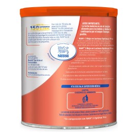 Leche de fórmula en polvo Nestlé Nan Optimal Pro 3 baja en lactosa en lata 800g