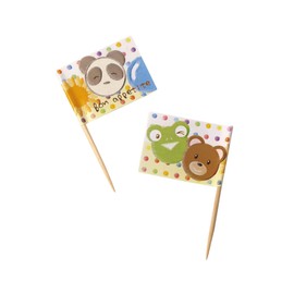 Yamaco 38396 Flag Decoration, Flag Toothpicks, Set of 200, Approx. 1.6 x 1.2 x 2.6 inches (4 x 3 x 6.5 cm)