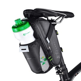 ROCKBROS Saddle Bag Bicycle Bottle Holder Waterproof with Reflective Material 1L Easy Installation Cycling Road Bike MTB Cross Bike
