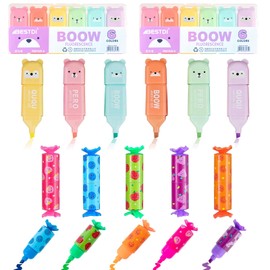 AYSYR 22 Highlighters Bright Colours, Markers, Quick Drying, Highlighter, Easy to Carry, Luminous Pencils Reward from Students and for Gifting to Classmates, Marker Pens Office Gadgets