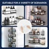 YASONIC 2-Pack Shower Caddy Adhesive Replacement - Transparent Waterproof Strips