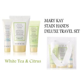 Mary Kay Satin hands Deluxe Mini Pampering Set White Tea & Citrus