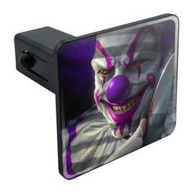 GRAPHICS & MORE Mischief The Evil Purple Clown Tow Trailer Hitch Cover Plug Insert