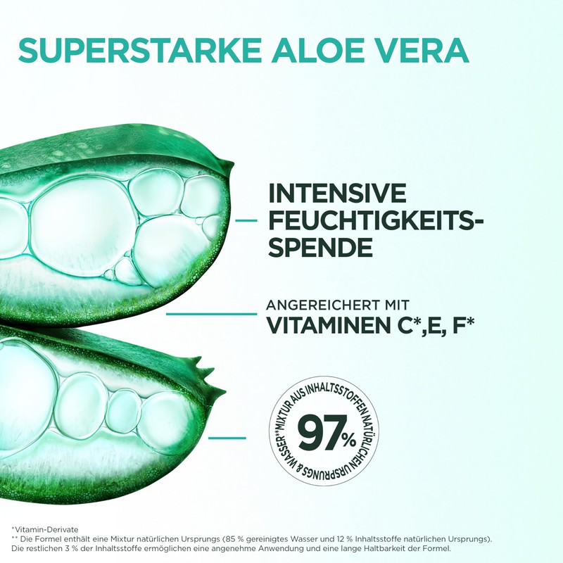 Garnier Conditioner Moisturising Aloe Vera Vegan Formula for Normal Dry