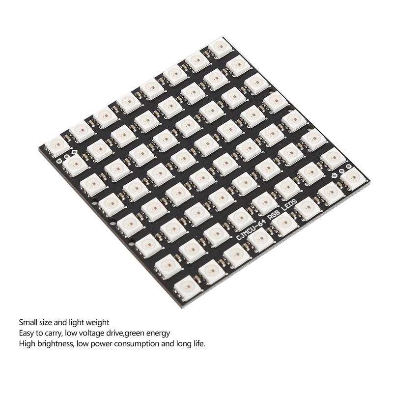 64Digit LED Development Board with Built In Full Color Driver