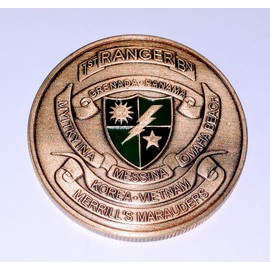 Generic Army Rangers Lead The Way 1st Battalion #S3153K Military Honor Challenge Coin Award, 40mm